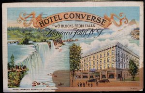 Vintage Postcard 1937 The Converse Hotel, Niagara Falls, N.Y.