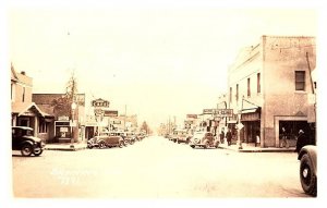 California Banning  Main Street, many signs     1920's  RPPC