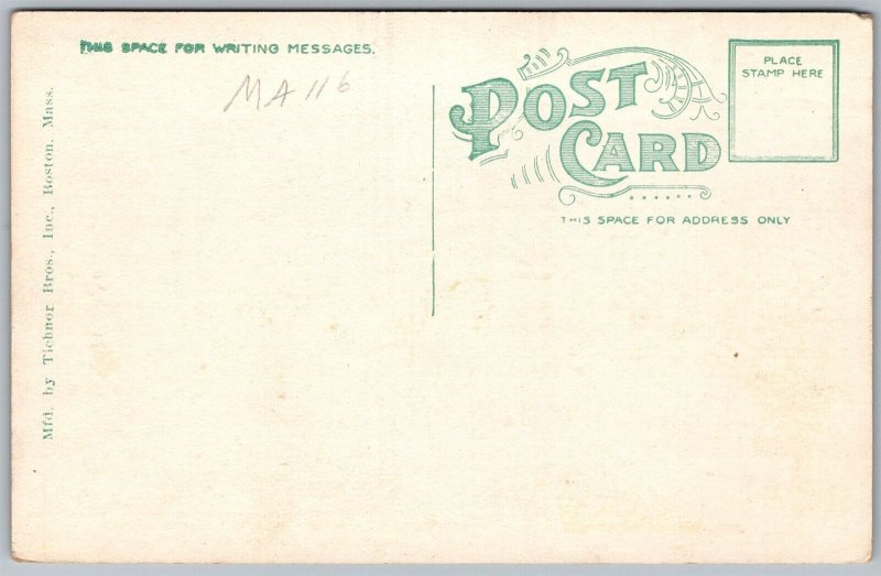 Vtg Camp Devens Massachusetts YWCA Hostess House YMCA Admin Building Postcard