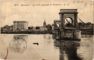 CPA BEAUCAIRE - Le Pont suspendu et Tarascon (459123)