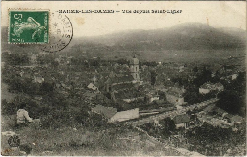 CPA BAUME-les-DAMES Vue depuis Saint-Ligier (1114988)