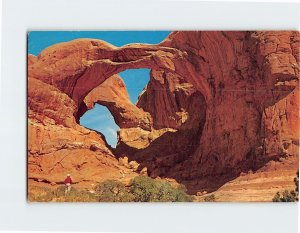 Postcard Double Arch, Arches National Monument, Utah