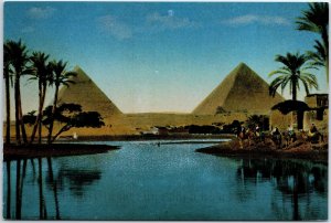 CONTINENTAL SIZE POSTCARD ADVERTISING RACK CARD - NIGHT ON THE NILE EXPERIENCE