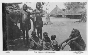 US5357 wau village bahr el ghazal  real photo  types folklore sudan africa