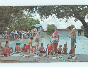 Pre-1980 SWIMMING POOL SCENE Kerrville Texas TX AF2296