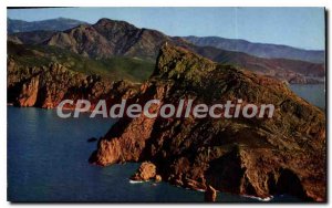 Postcard Modern Charm and colors of Corsica Calanche of Piana Sea Views