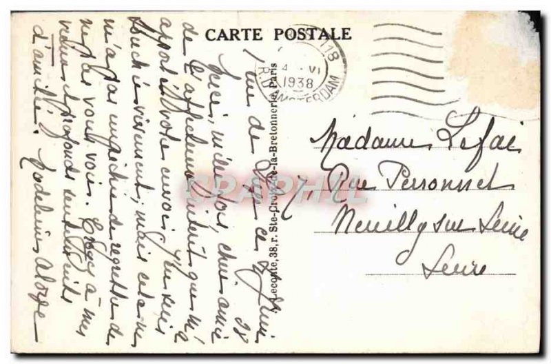 Old Postcard Paris Jardin Des Tulleries