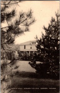 View of North Hall, Goshen College, Goshen IN c1949 Vintage Postcard K73