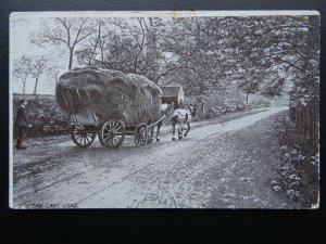 Rural Life THE LAST LOAD Hay Cart HAYMAKING Harvest c1907 Postcard by G.D.& D.