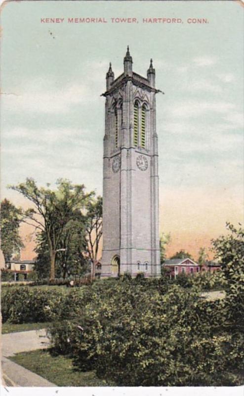 Connecticut Hartford Keney Memorial Tower 1909