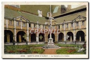 Old Postcard Saint Anne D & # 39Auray Calvary and Cloitre