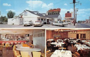 Angola, Indiana CHUCK PRIEST'S TOWN HOUSE Roadside Diner 1961 Vintage Postcard