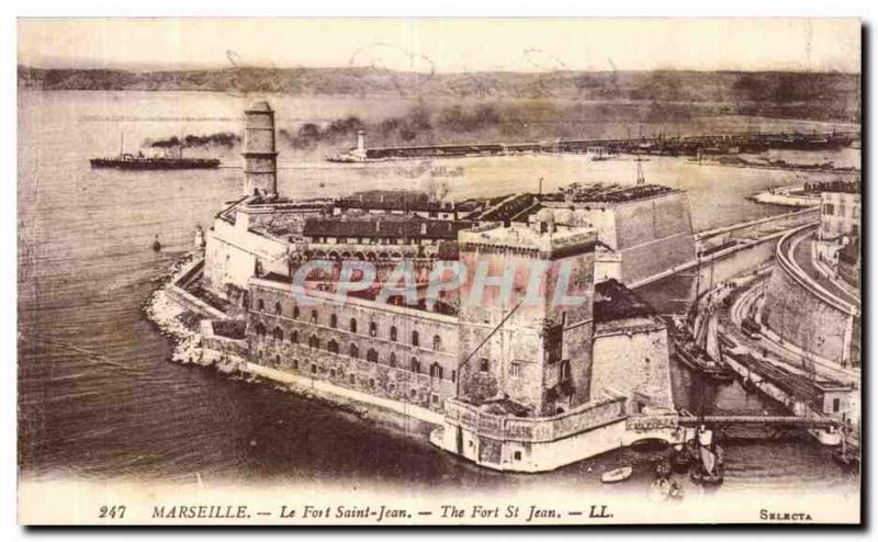 Marseille Old Postcard Fort St. John