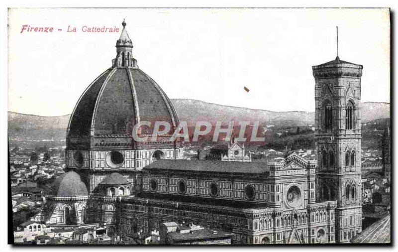 Old Postcard Firenze Cattedrale