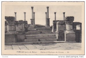 TIMGAD, Algeria, Africa, PU-1931; Entree Et Portique Du Forum