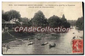 Postcard Old La Varenne Saint Hilaire Marne and the Quai de la Varenne Chenne...