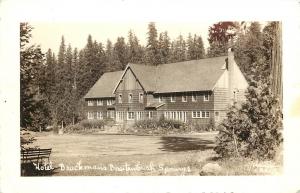 c1940 RPPC Postcard Hotel Bruckman's Breitenbush Hot Springs OR Marion County