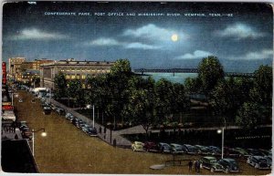 Postcard SHOPS SCENE Memphis Tennessee TN AK3965