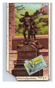 Vintage 1890's Victorian Trade Card Toblerone Swiss Chocolate - Swiss Monuments