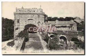 Dinan Old Postcard Old castle of Duchess Anne