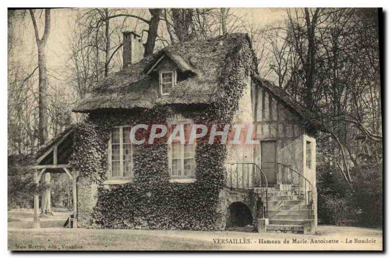 Postcard Old Versailles Hameau De Marie Antoinette's boudoir