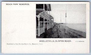 Pre-1906 WOOLLEYVILLE CLINTON BEACH CONNECTICUT CT*BEACH PARK MEMORIES*POSTCARD