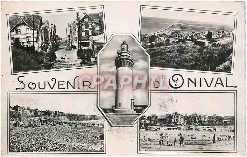Old Postcard Onival Memorial Lighthouse