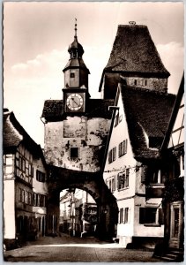 1950's Rothenburg /Tauber Markusturm Germany Real Photo RPPC Posted Postcard