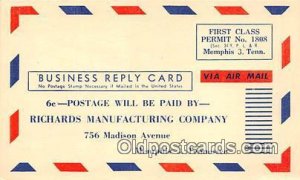 Richards Manufacturing Company Memphis, Tennessee, USA Unused 