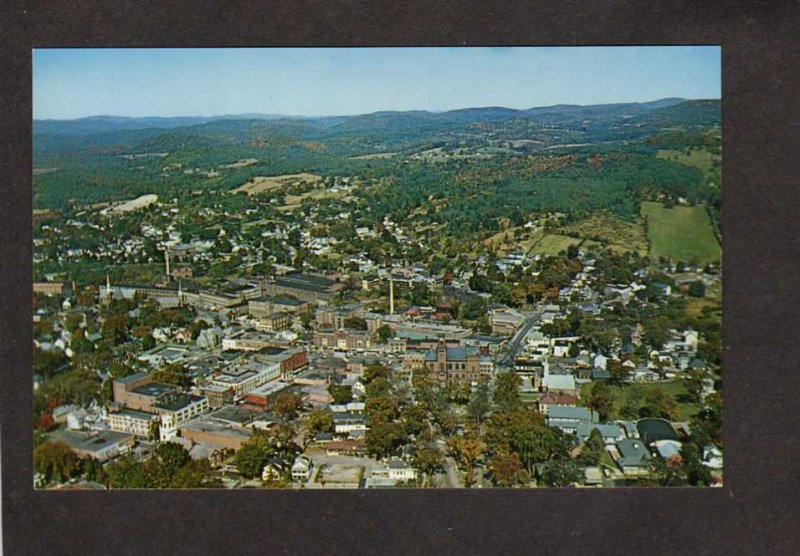 VT Aerial View City of Claremont New Hampshire Postcard Mills Bldgs