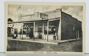 Bowie Arizona ~ Drug Store ~ Post Office ~ Postcard K6