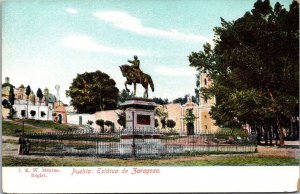 Mexico Puebla Zaragoza Statue