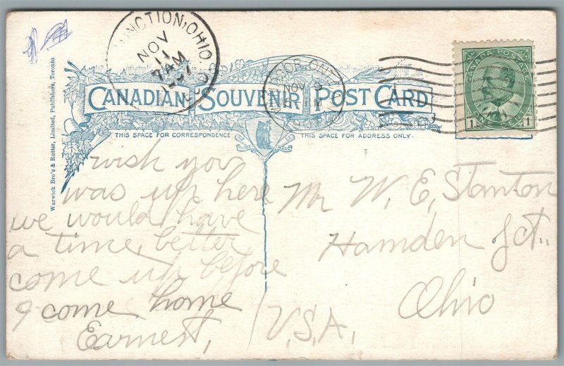 CANADA WINDSOR ONT. SANDWICH STREET ANTIQUE POSTCARD