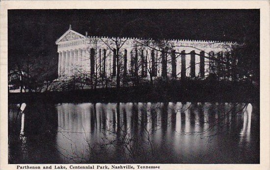 Tennessee Nashville Parthenon And Lake Centennial Park 1941