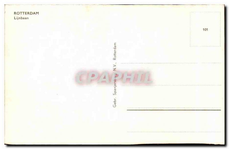 Old Postcard Netherlands Rotterdam Lijnbaan
