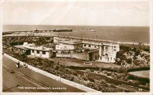 Sailing & navigation themed postcard Margate winter gardens pier cruise ship