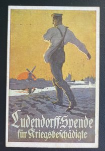 Mint Germany Advertising Picture Postcard Ludendorff donation War Time