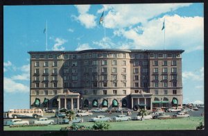 Massachusetts BOSTON Sheraton-Plaza Hotel Copley Square older cars bus Chrome