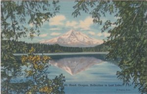 Mt Hood, Oregon Reflection in Lost Lake - Linen