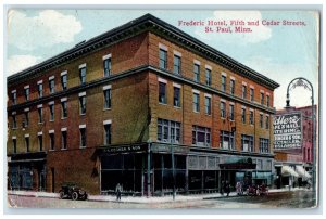 1915 Frederic Hotel Fifth And Cedar Streets St. Paul Minnesota MN Postcard