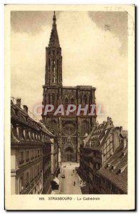 Old Postcard Strasbourg La Cathedrale