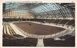 Columbus Ohio State Fair Grounds Coliseum Interior Postcard AA30162