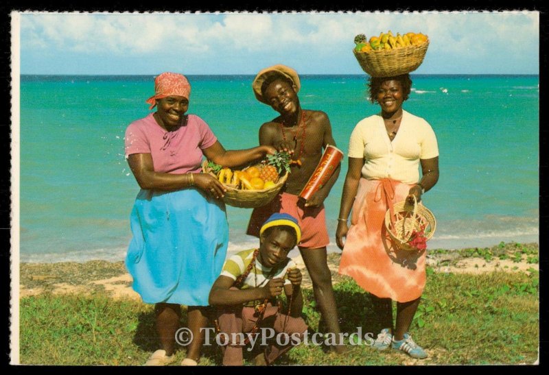 Fruit vendors display their luscious wares