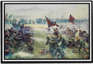 Picketts Charge July 1863 Gettysburg PA Civil War Painting by Mort Kunstier 4 x6