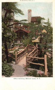 Fulton NY-New York, Morrill Press & Office Building Mohonk Lake, Old Postcard