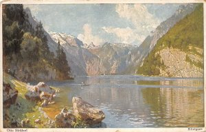 Lot 69 otto strutzel konigsee painting postcard  germany