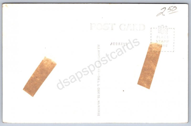 K44/ Lincoln Illinois RPPC Postcard c40-50s U.S. Post Office 281