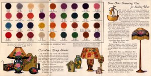 Crystalline Lamp Shades  With Patterns   8 x 15