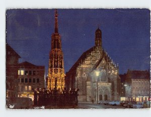 Postcard Schöner Brunnen und Frauenkirche, Nürnberg, Germany