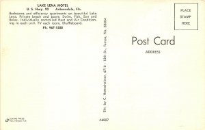 Auburndale Florida 1950-60s Postcard Lake Lena Motel